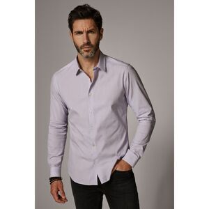 John Varvatos Star USA Gray Stripe Button Up Shirt Top  Mens Size 15.5/32